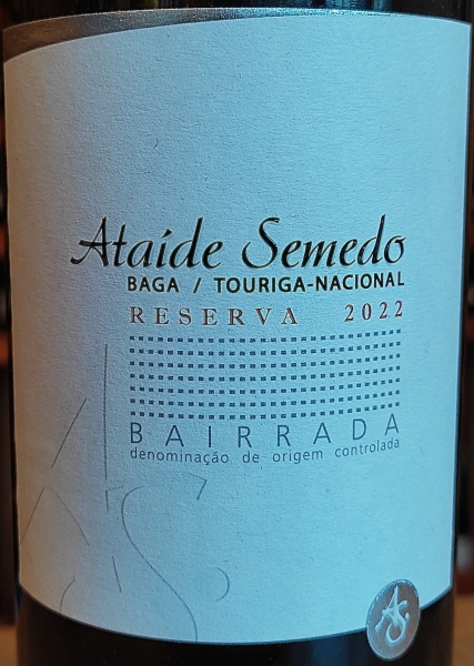 Ataide Semedo Baga / Touriga-Nacional Reserva 2022 DOC Bairrada, Rotwein, trocken